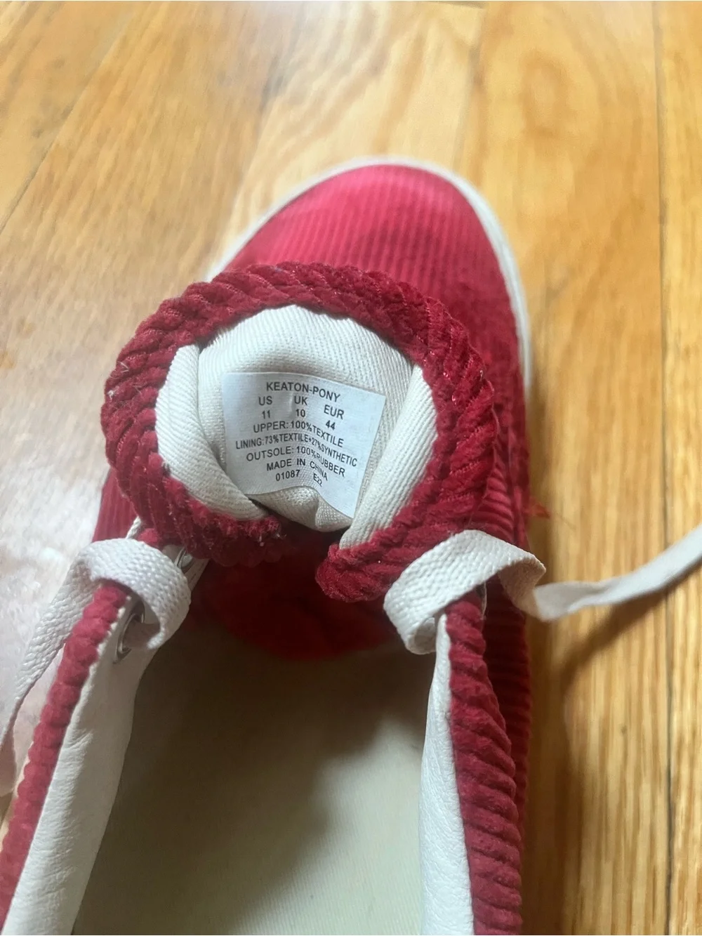 Polo by Ralph Lauren US11 Men's Corduroy Low-Top Sneakers